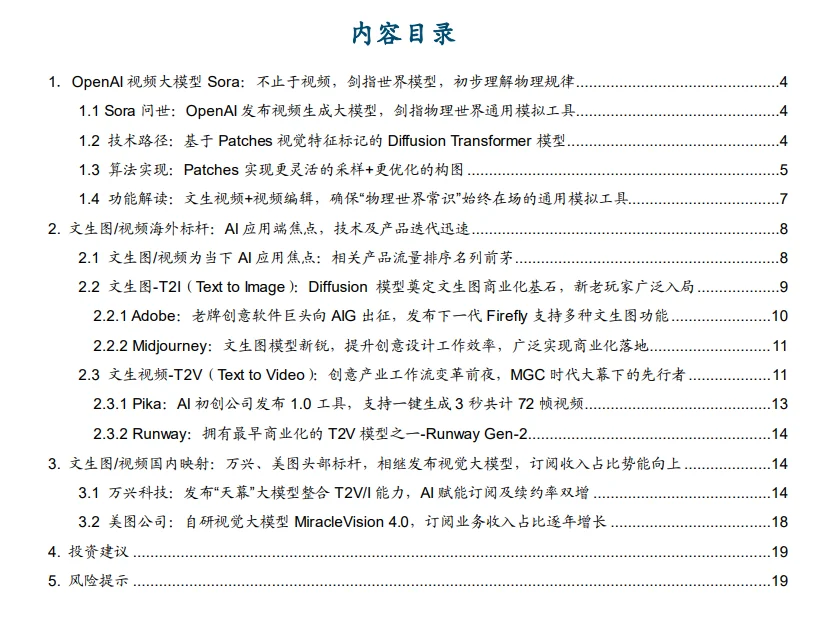 Sora行业研究报告，纯分享