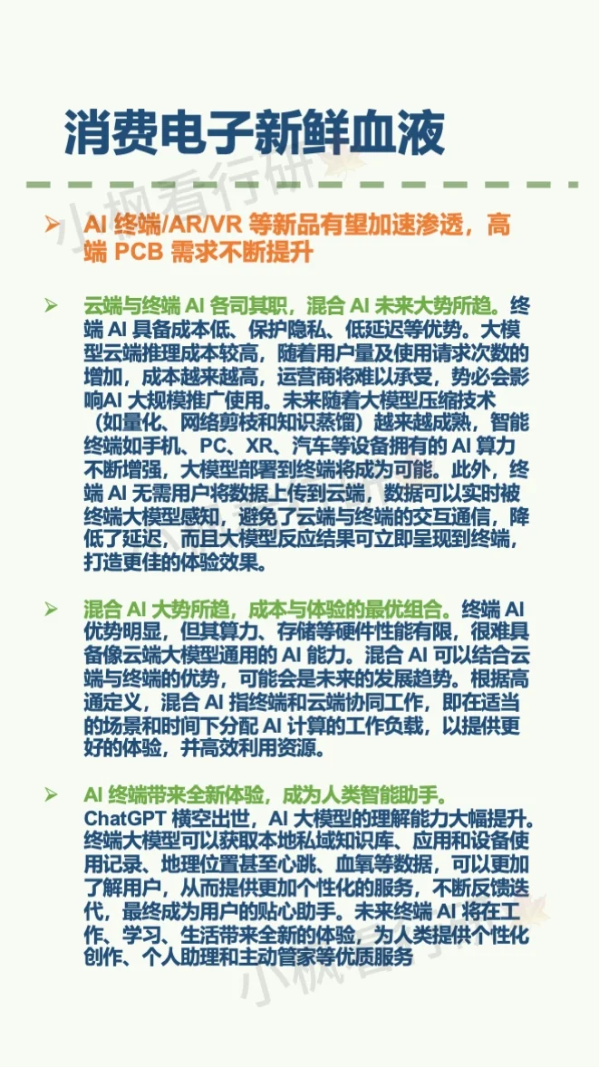 消费电子行业研究报告