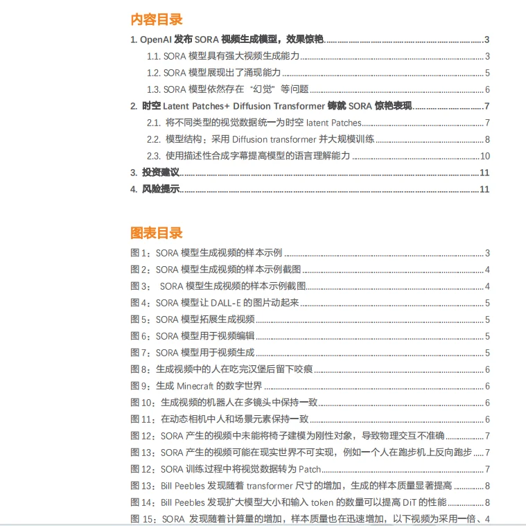 Sora行业研究报告，纯分享