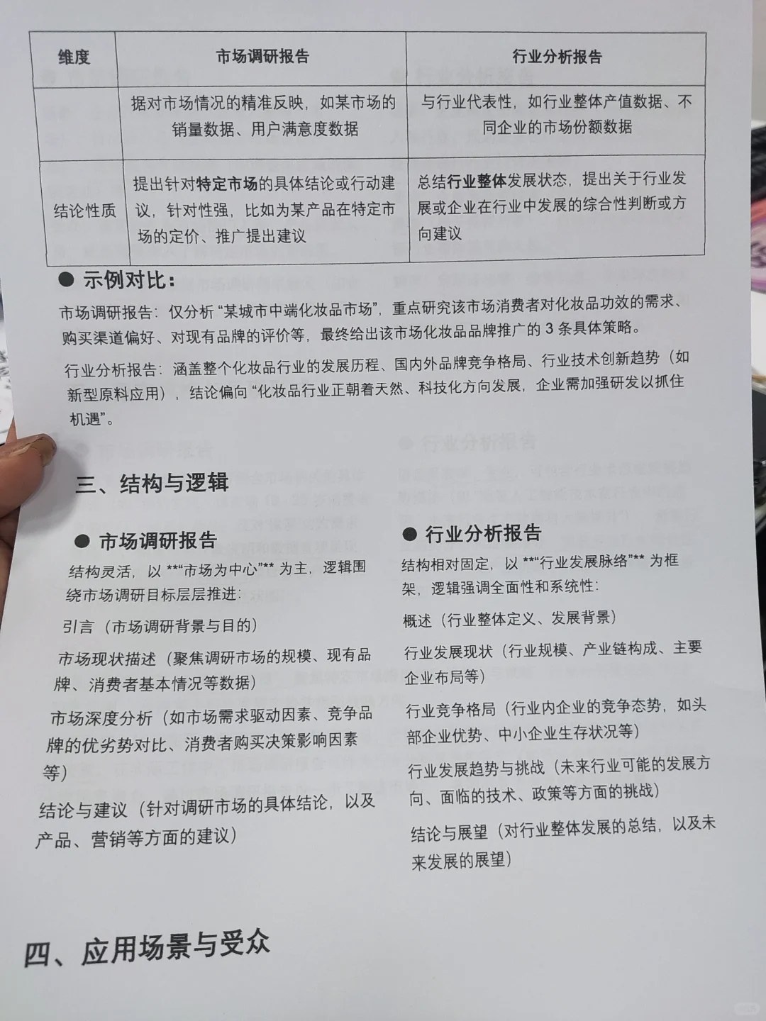 市场调研报告和行业分析报告区别📖