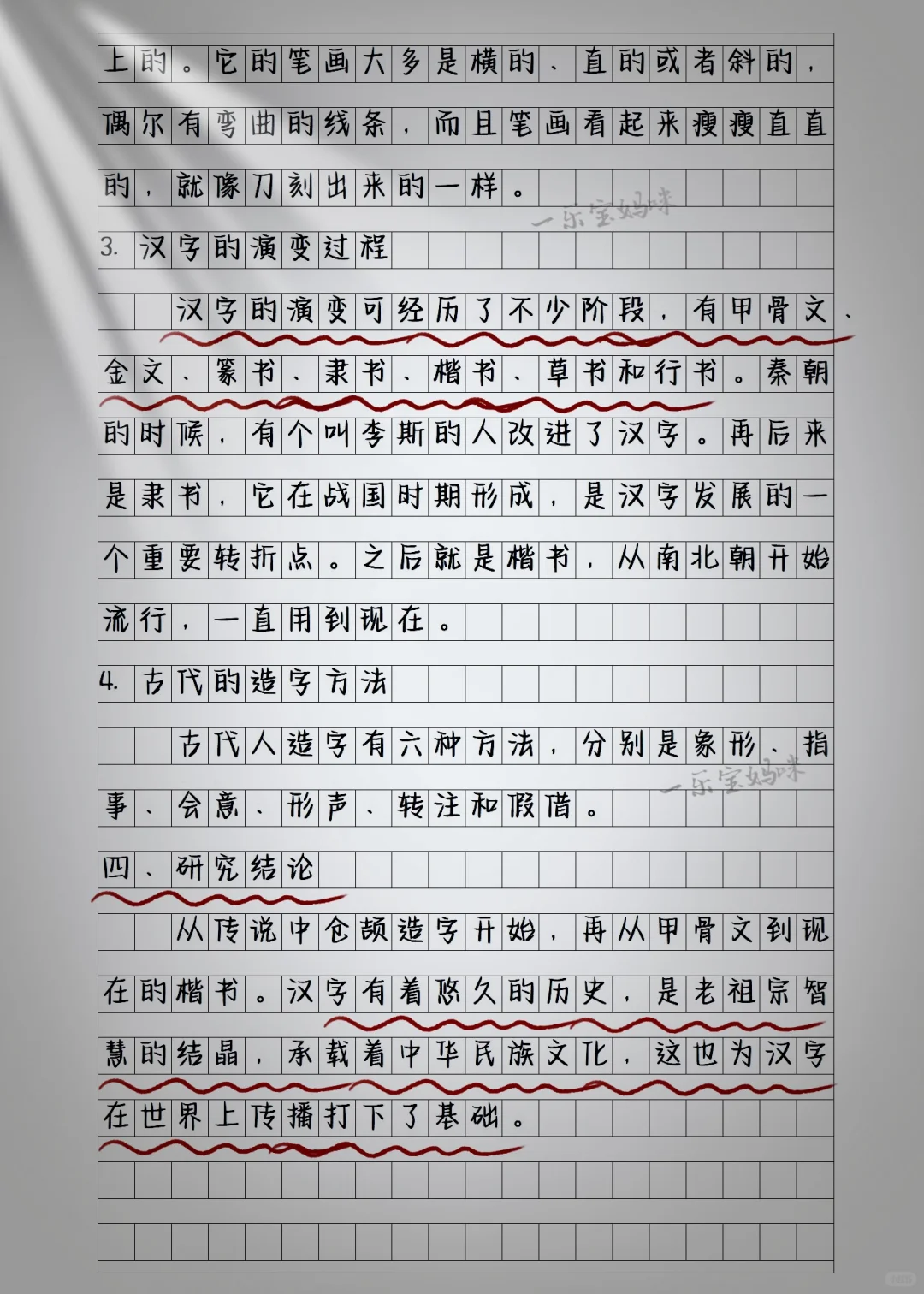 我对汉文字的调查报告📝