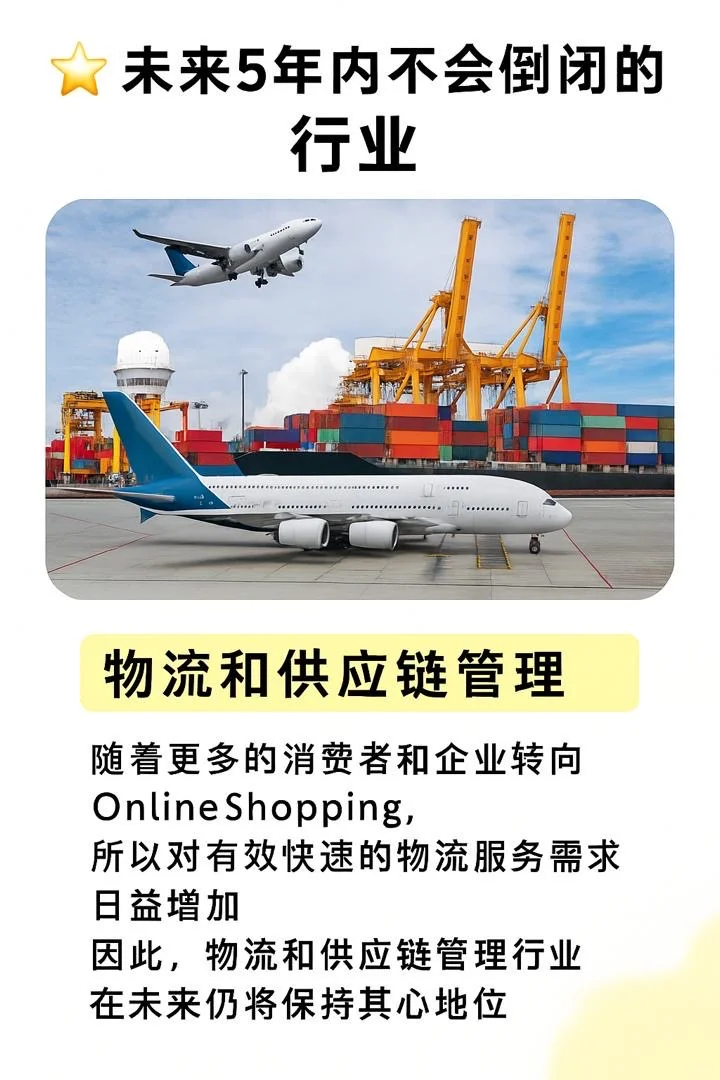 🇲🇾未来五年内不会倒闭的行业