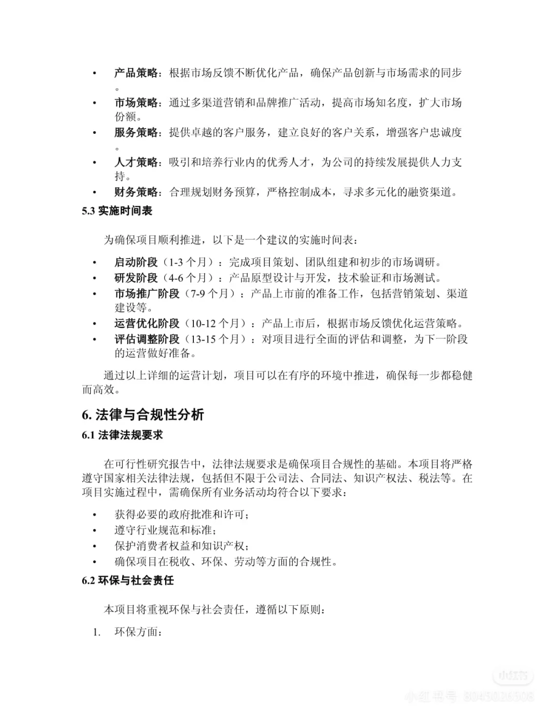 可行性研究报告