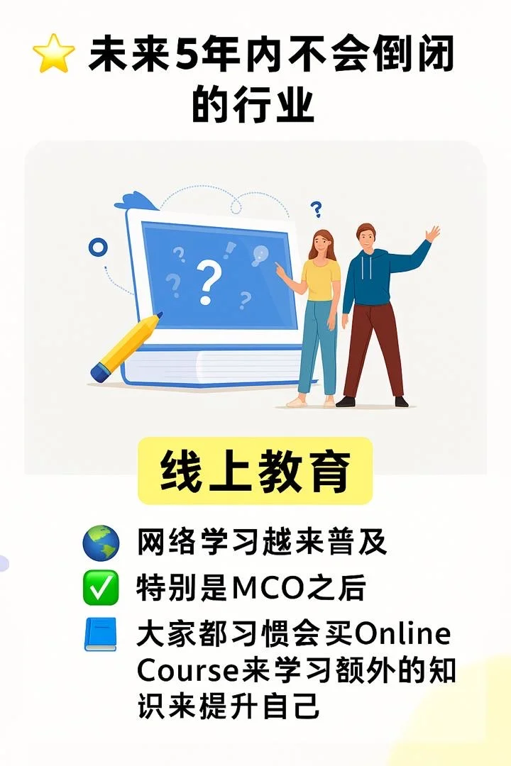 🇲🇾未来五年内不会倒闭的行业