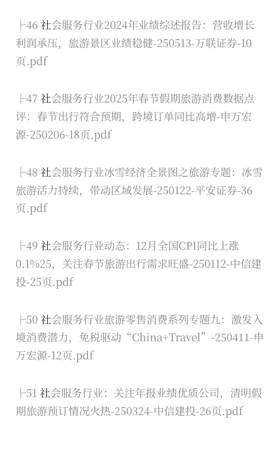 2025年旅游市场分析报告（50份）