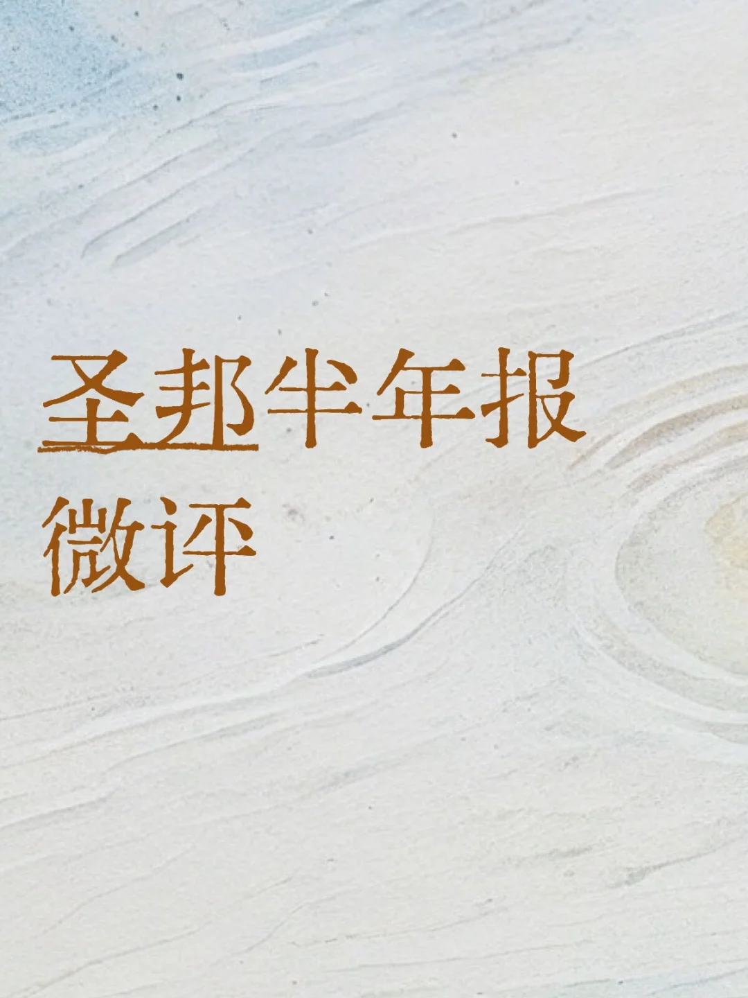 圣邦半年报微评