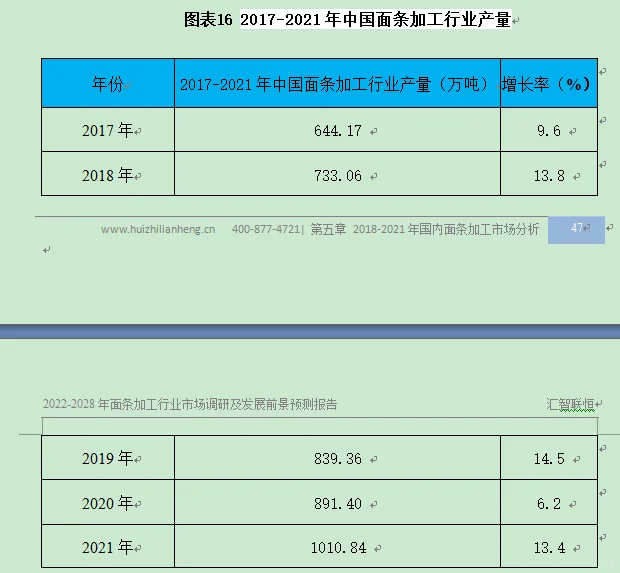 面条加工行业市场研究与发展前景预测报告