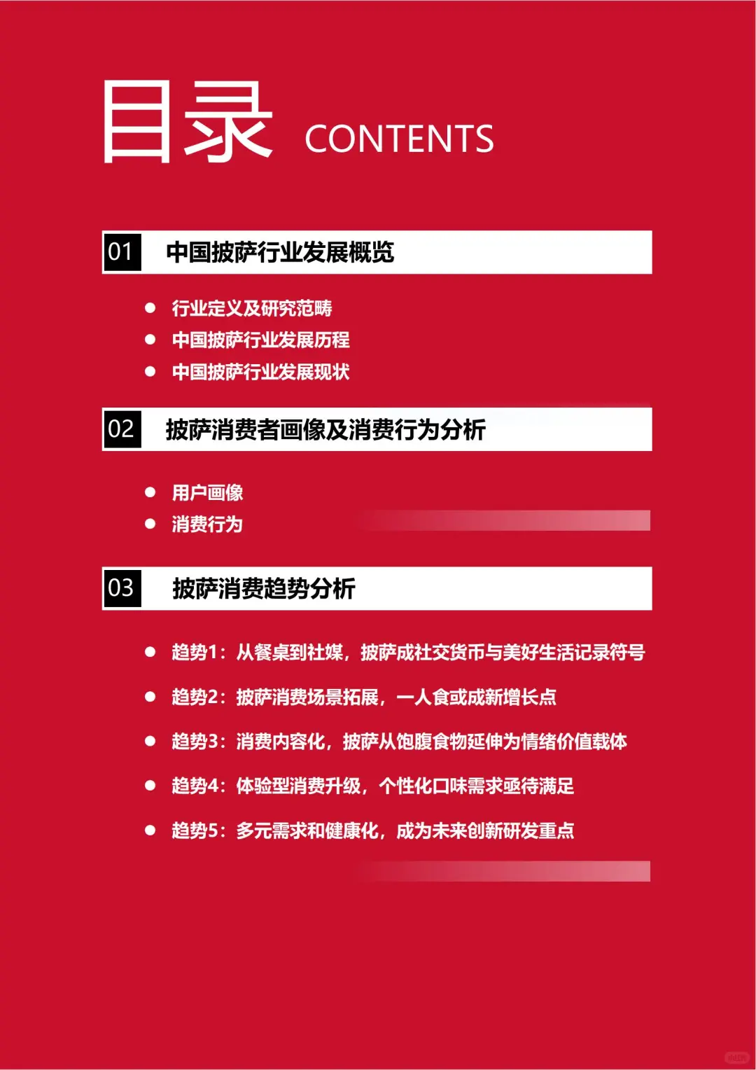 2025 中国披萨行业趋势 + 数据解读