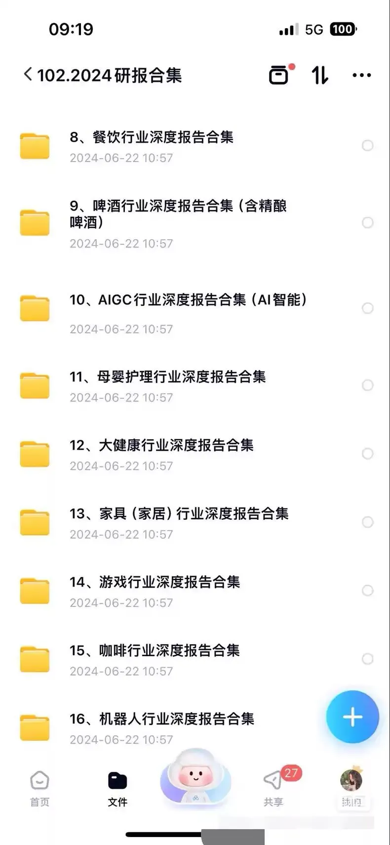2024行业报告分析研究研报