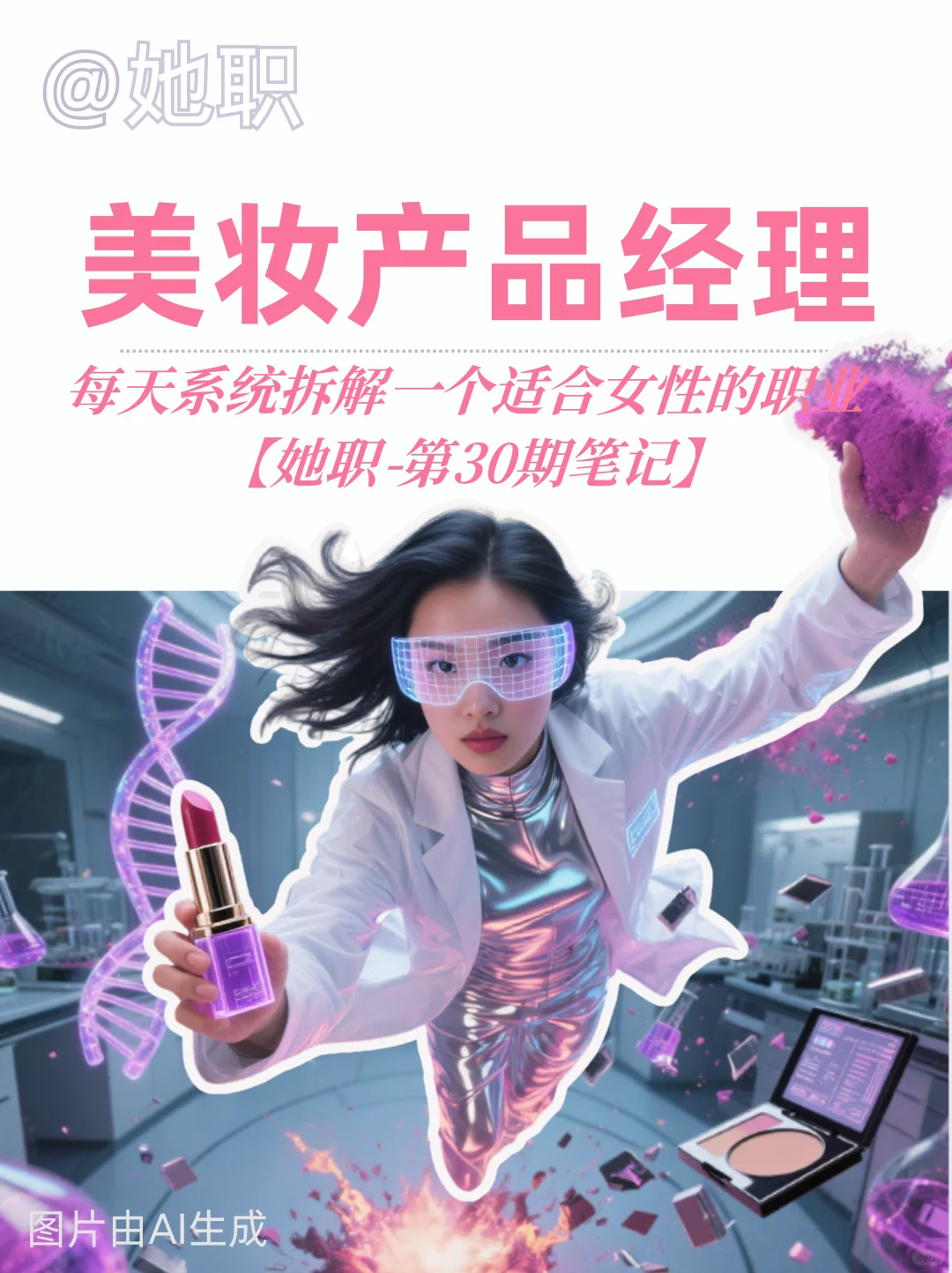 美妆产品经理，漂亮女生从事漂亮职业