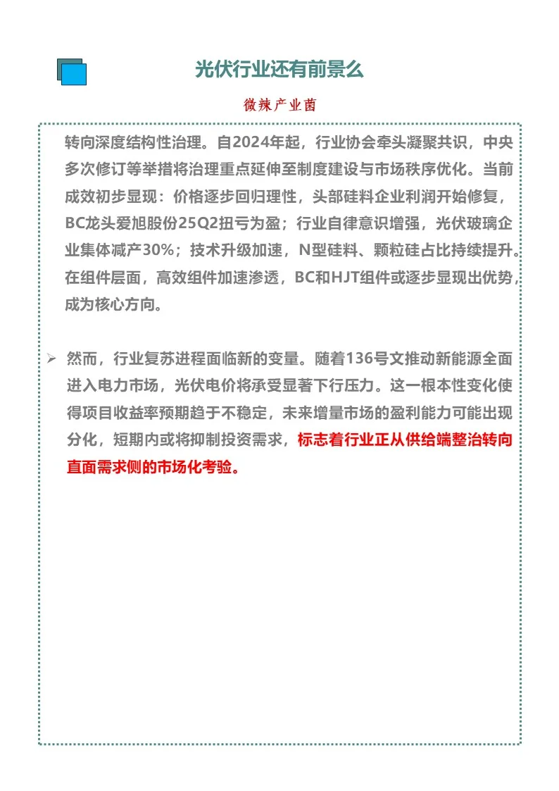 光伏行业还有前景么