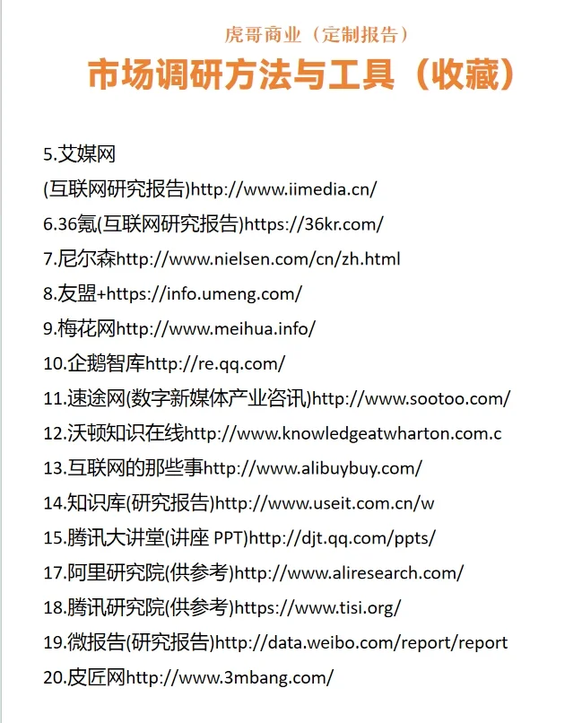 市场调研分析 干货分享