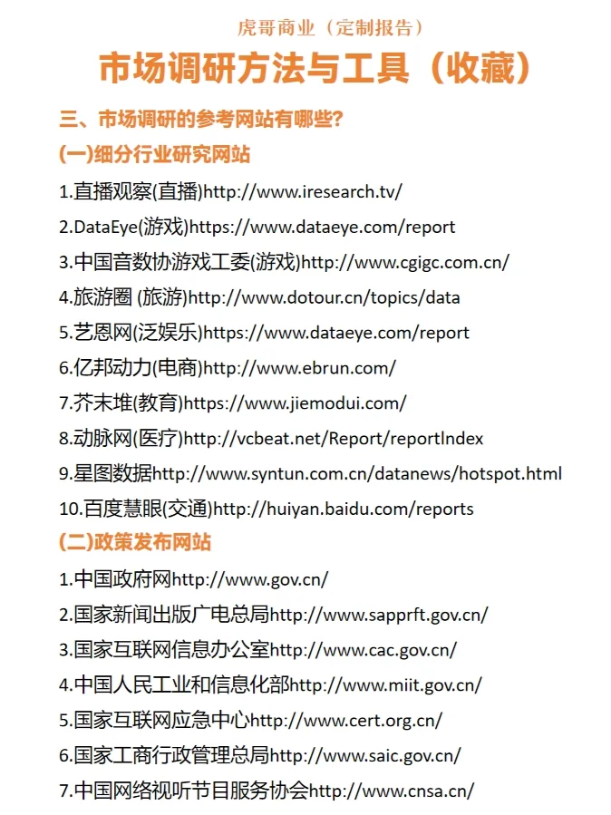 市场调研分析 干货分享