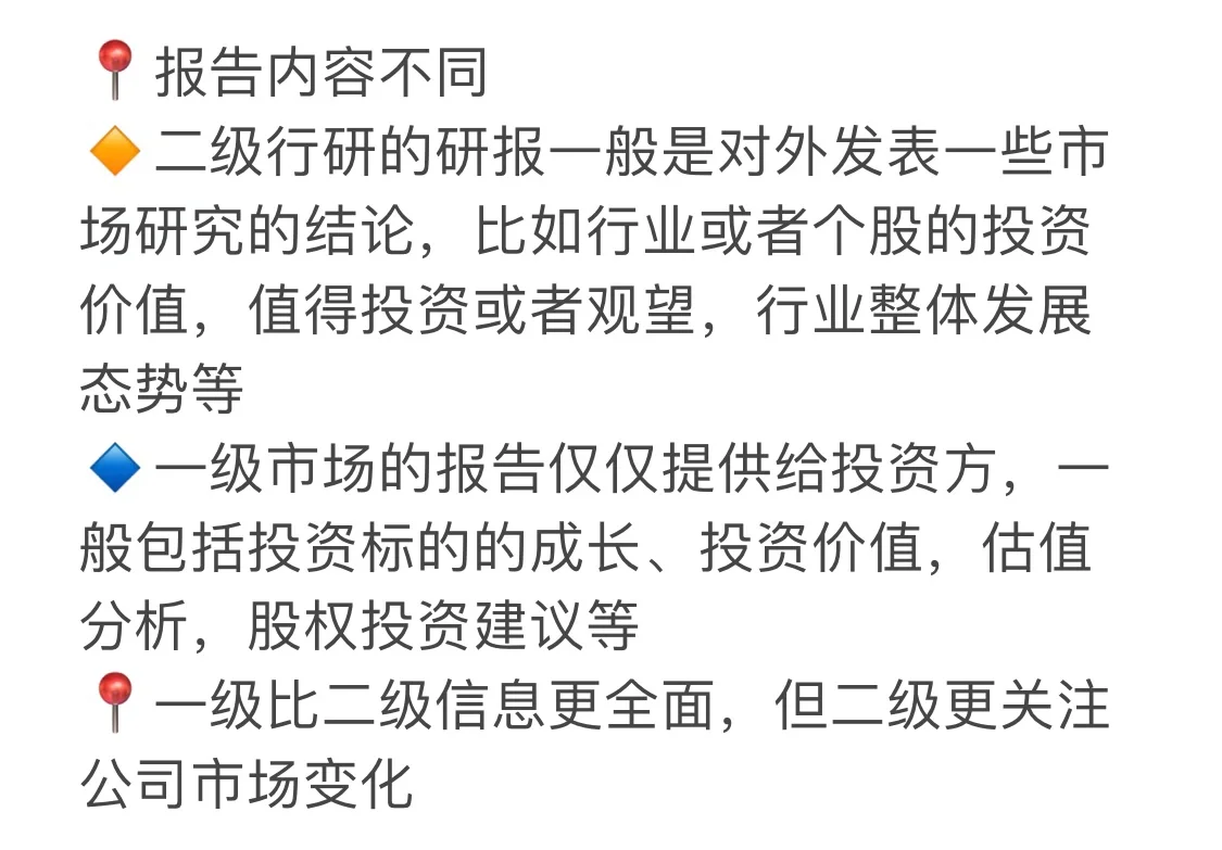 行研只知道研究所❓各金融机构行研区分🔥