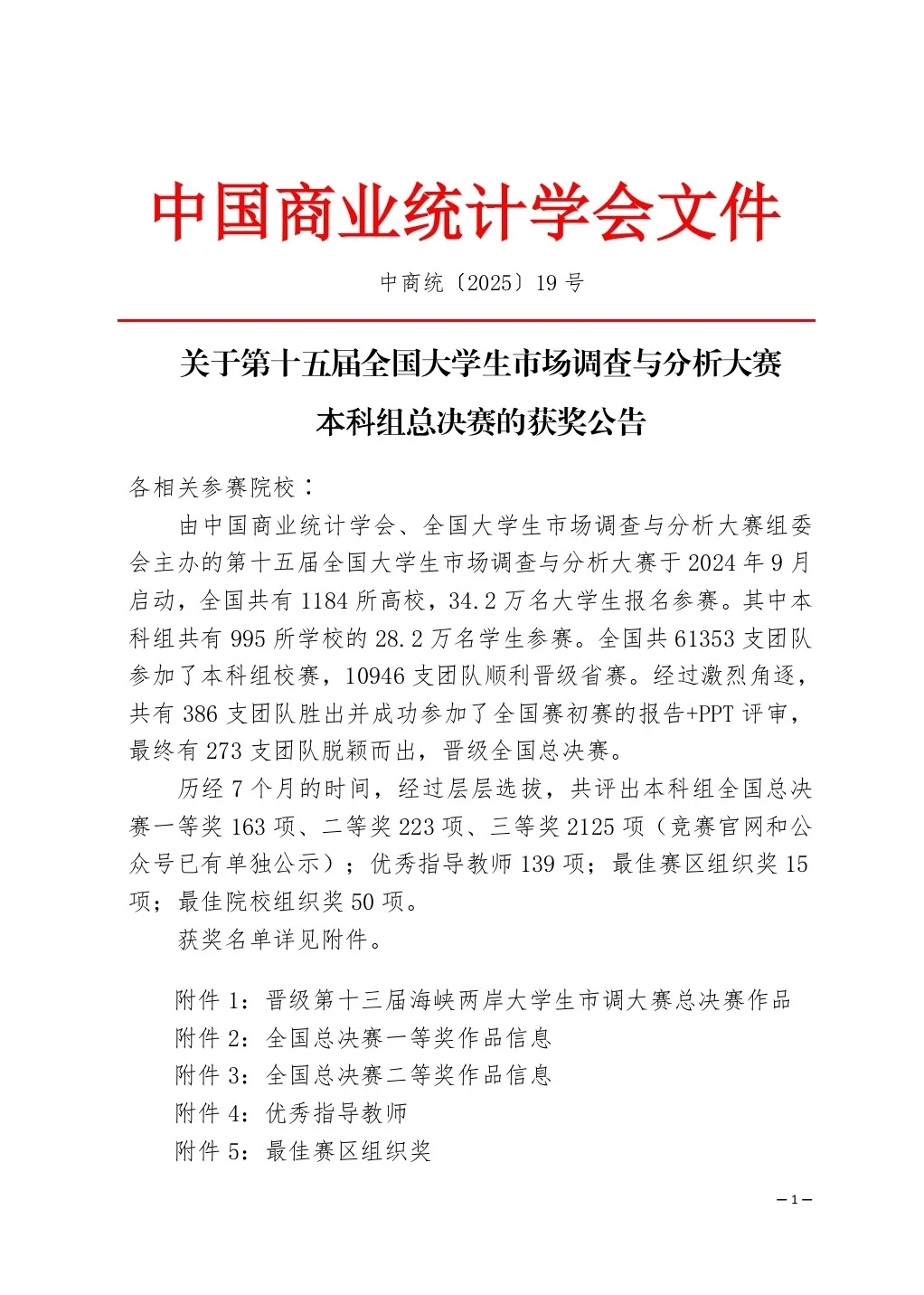 全国大学生市场调研与分析大赛获奖名单
