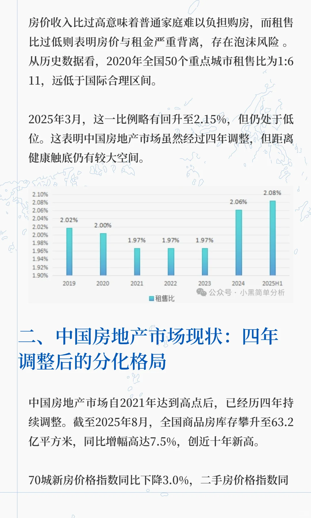 租赁比视角下的房地产市场预测和投资分析