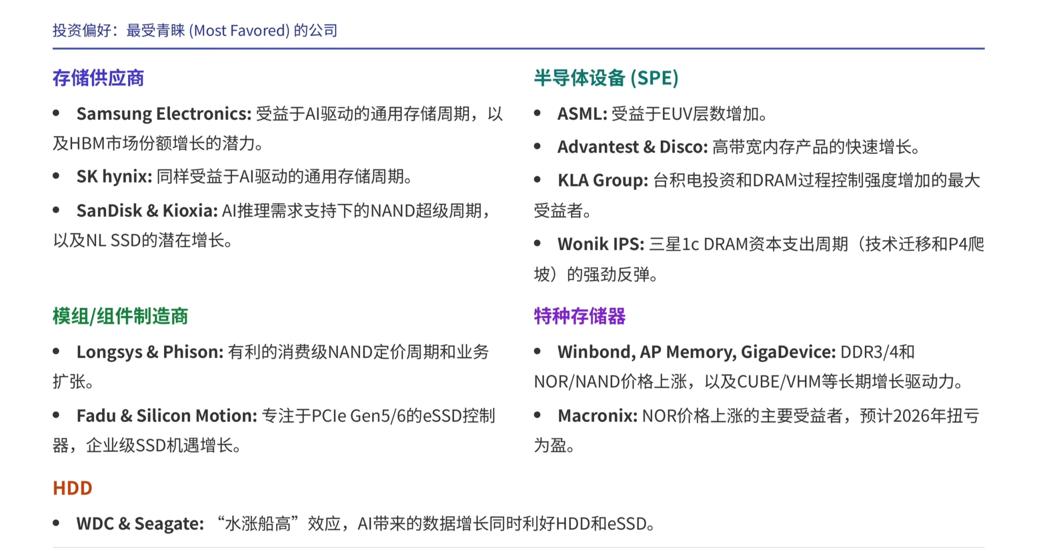 摩根士丹利研报，存储超周期，哪些公司要关注