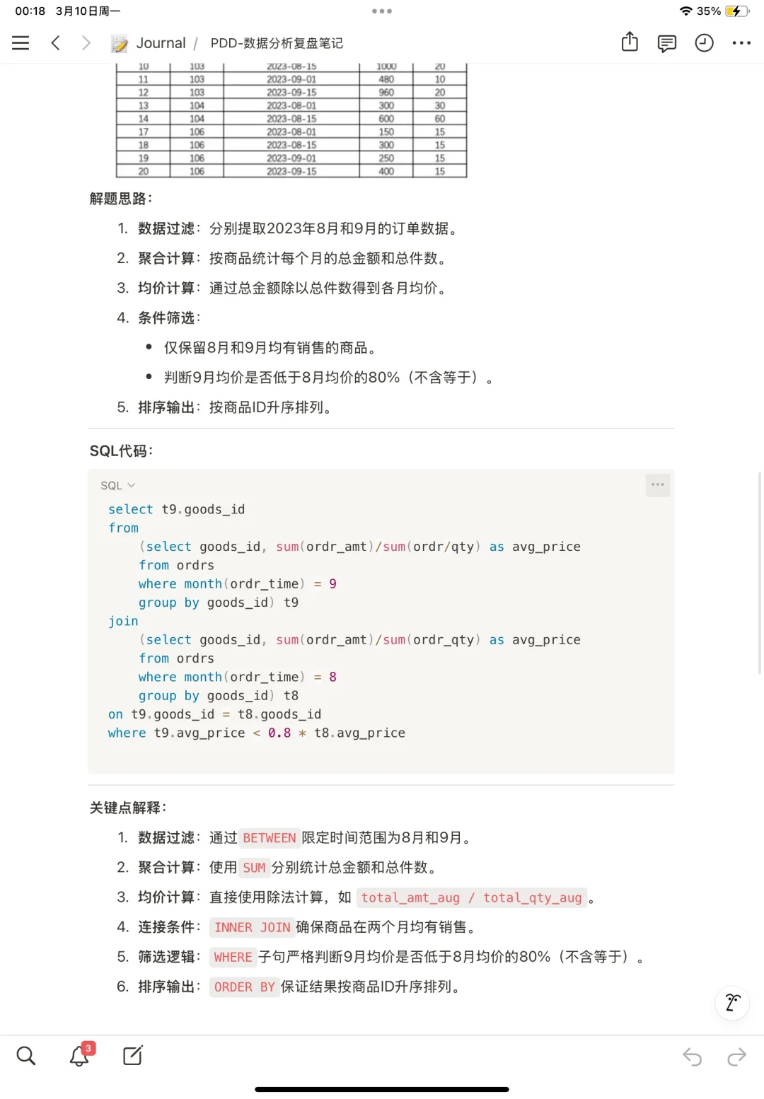 25届拼多多数据分析笔试- SQL篇