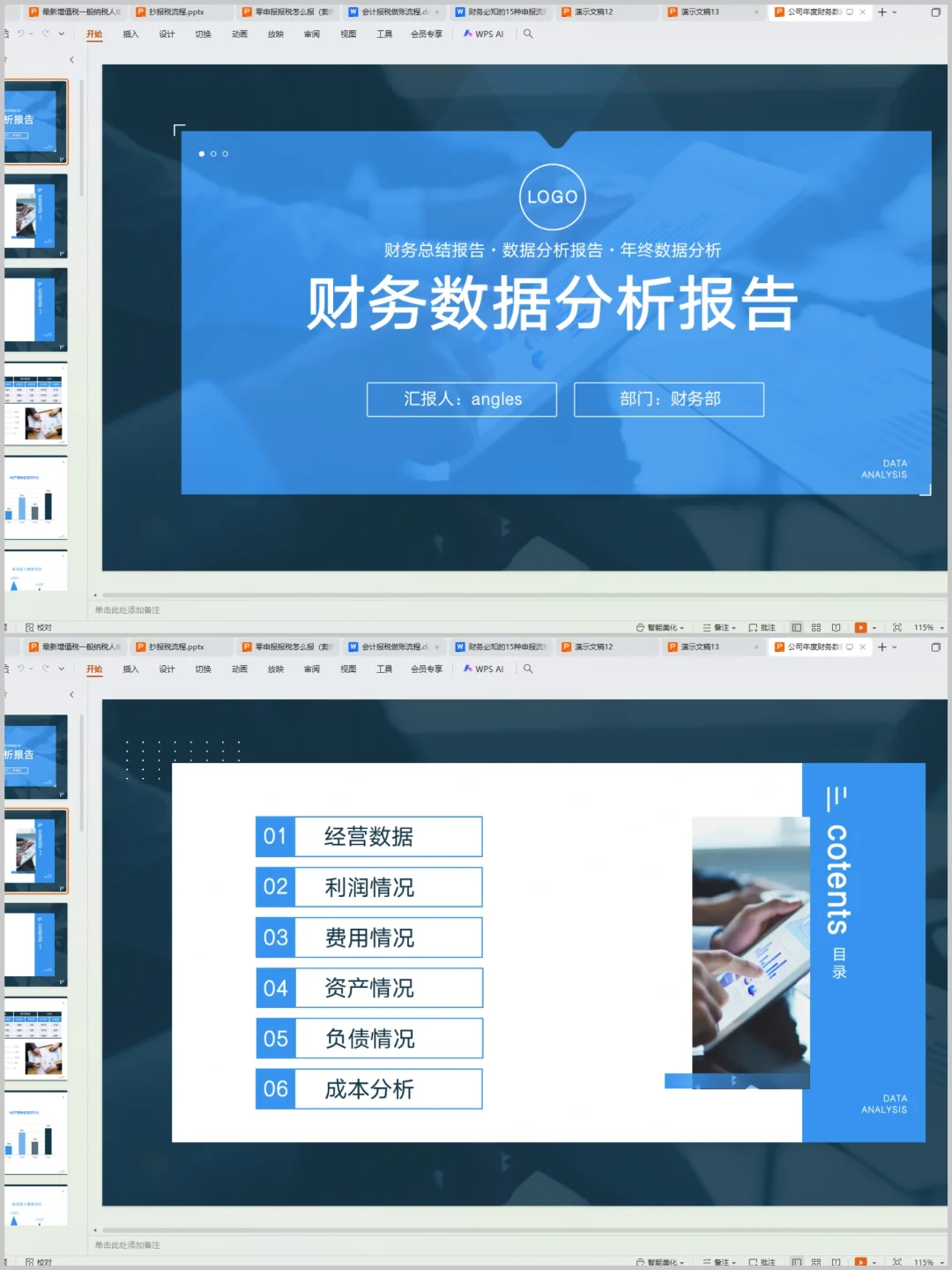 头一次见这么实用的财务数据分析报告！