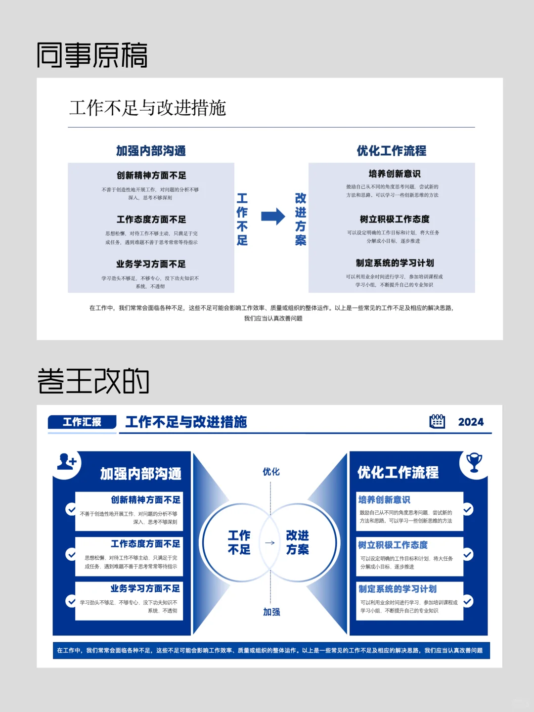 卷王汇报，无可替代