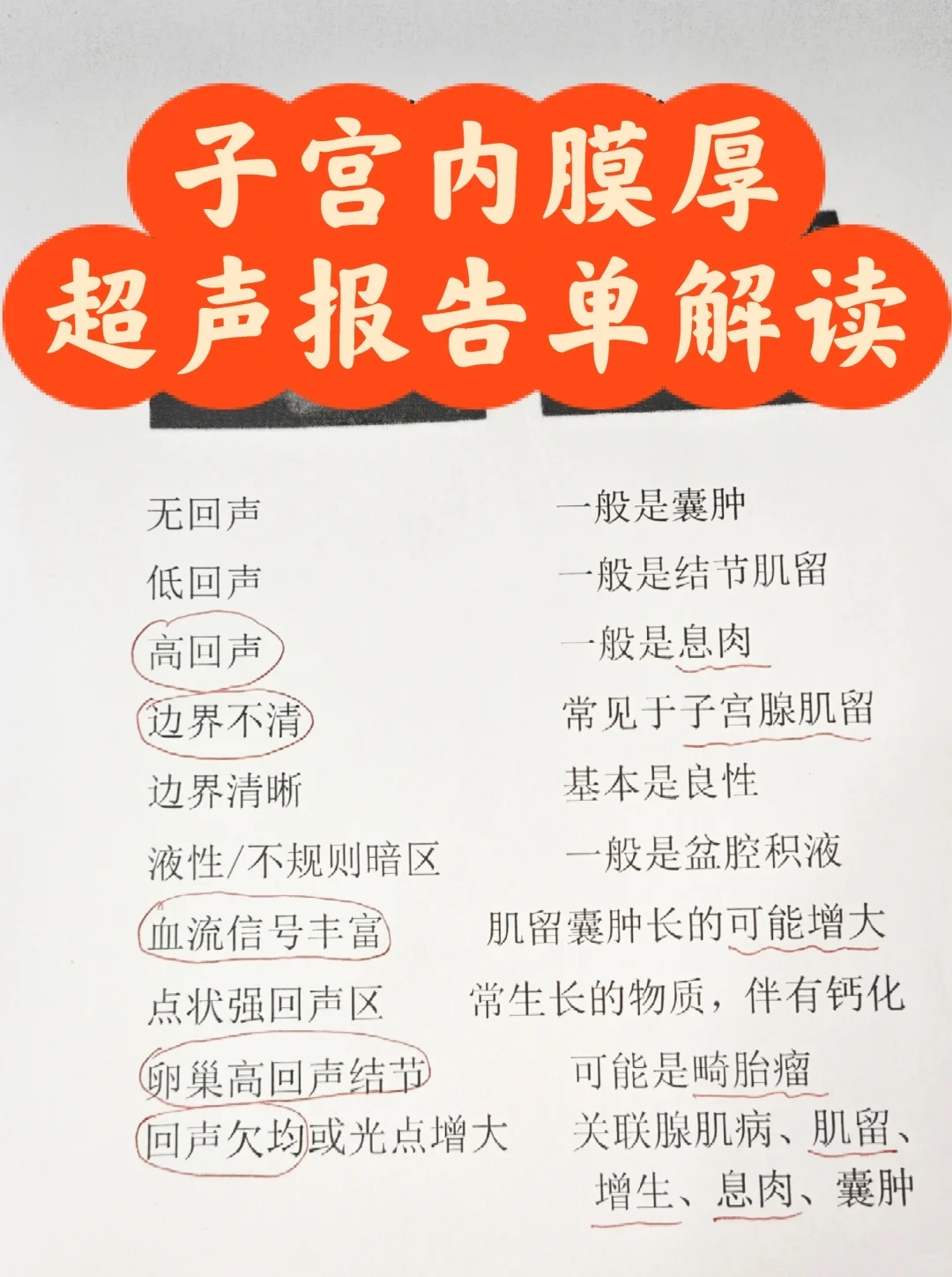5秒教你看懂！子宫内膜厚 报告单