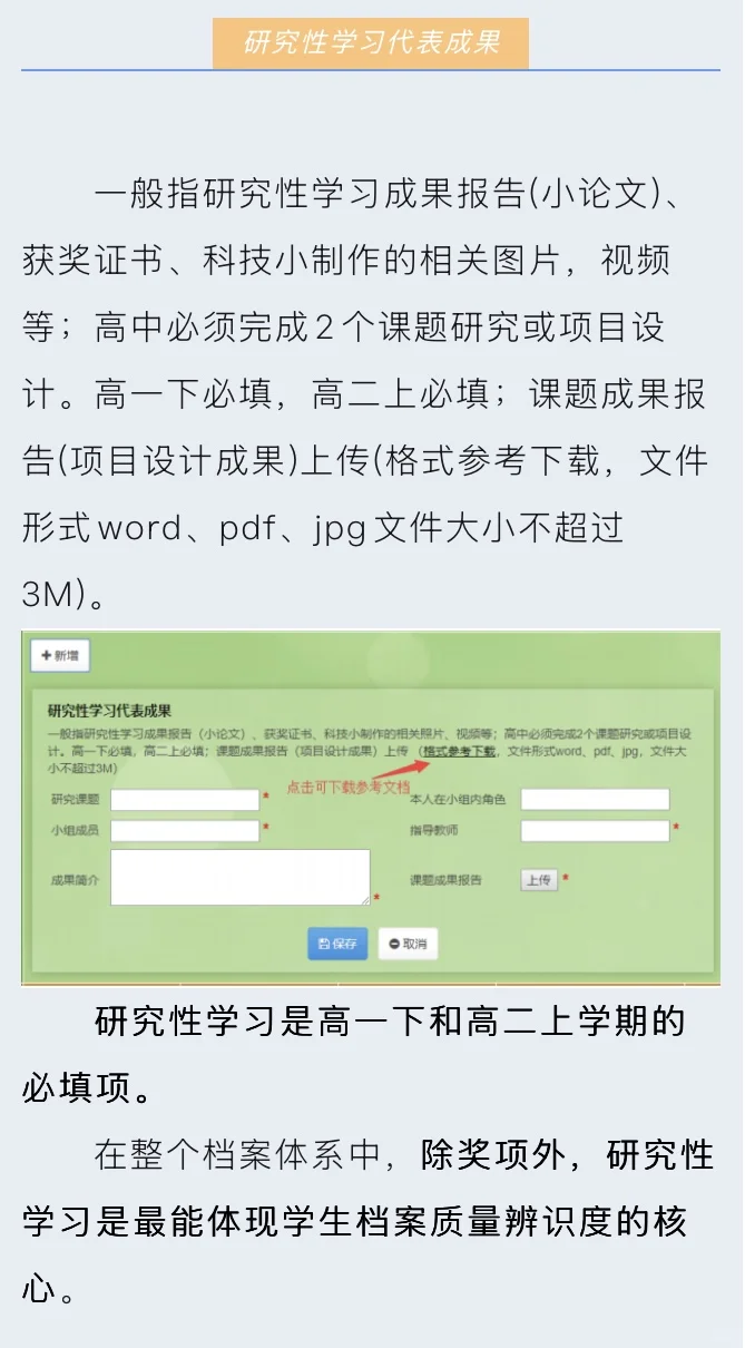 研究性学习代表成果报告直接来抄！