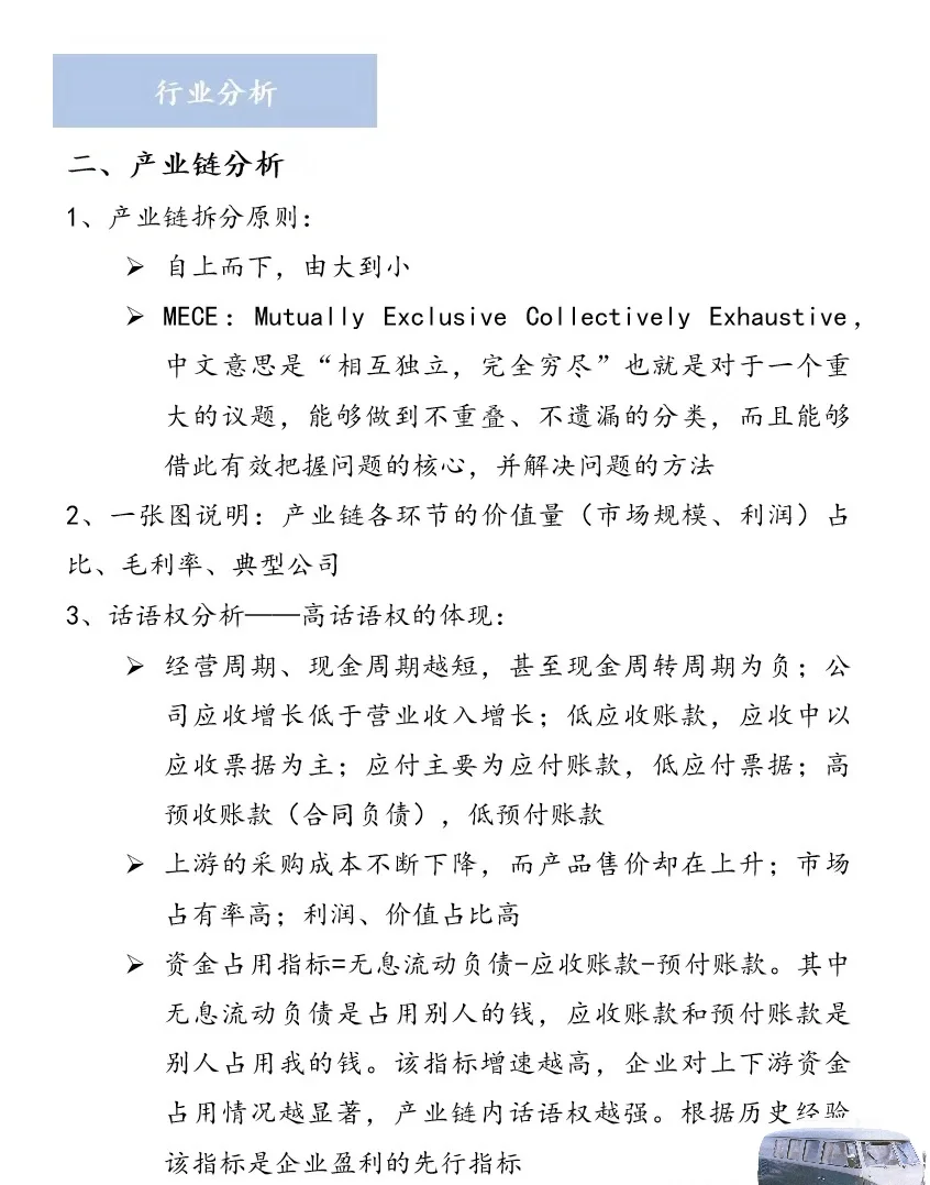 史上最全行业研究研究框架，疯狂推荐！
