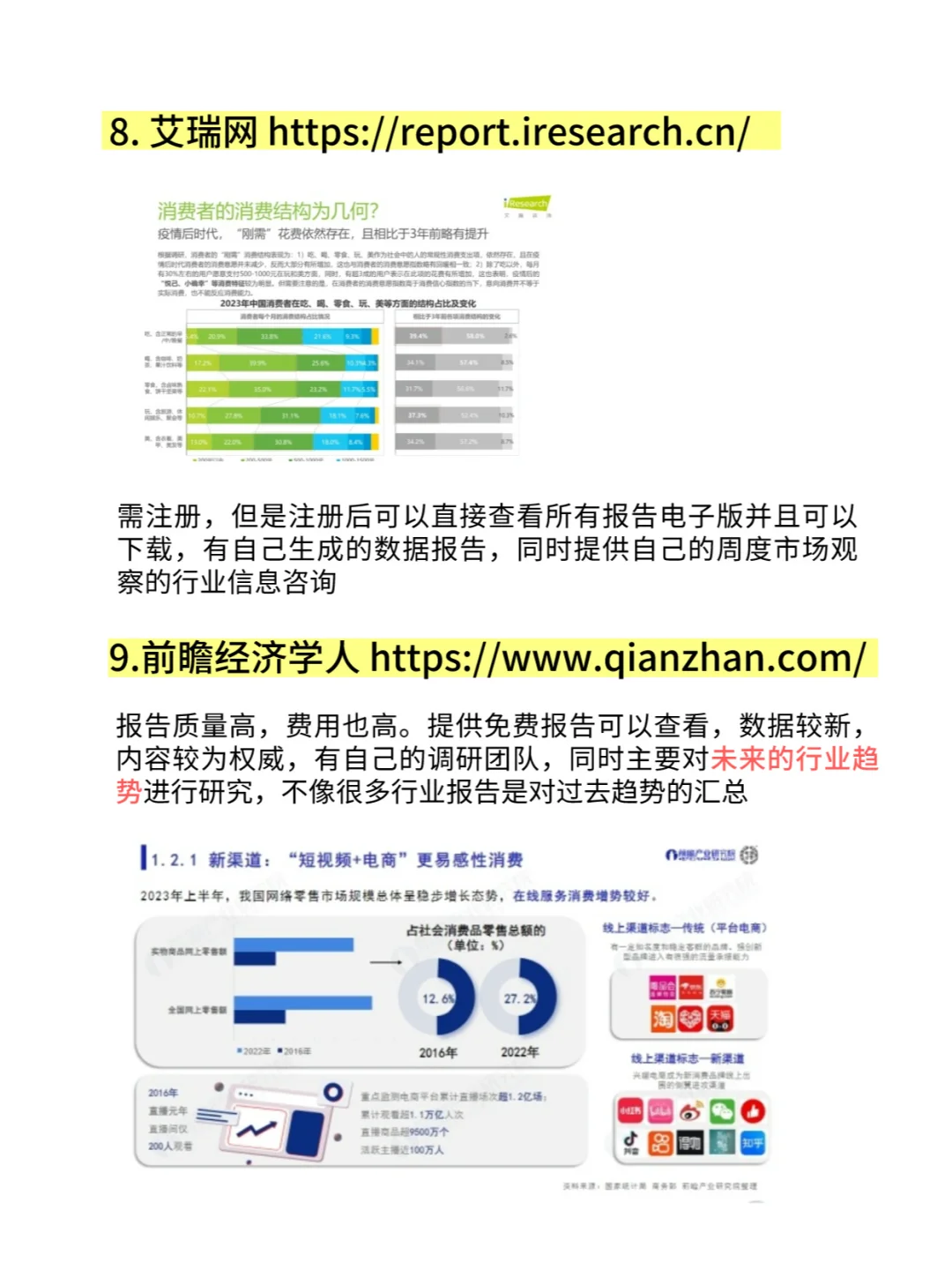 行业报告获取渠道