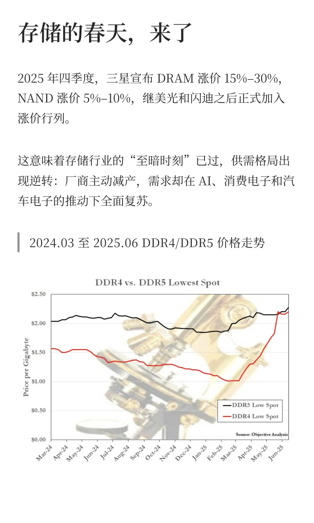 存储芯片大反攻！价格猛涨需求爆发