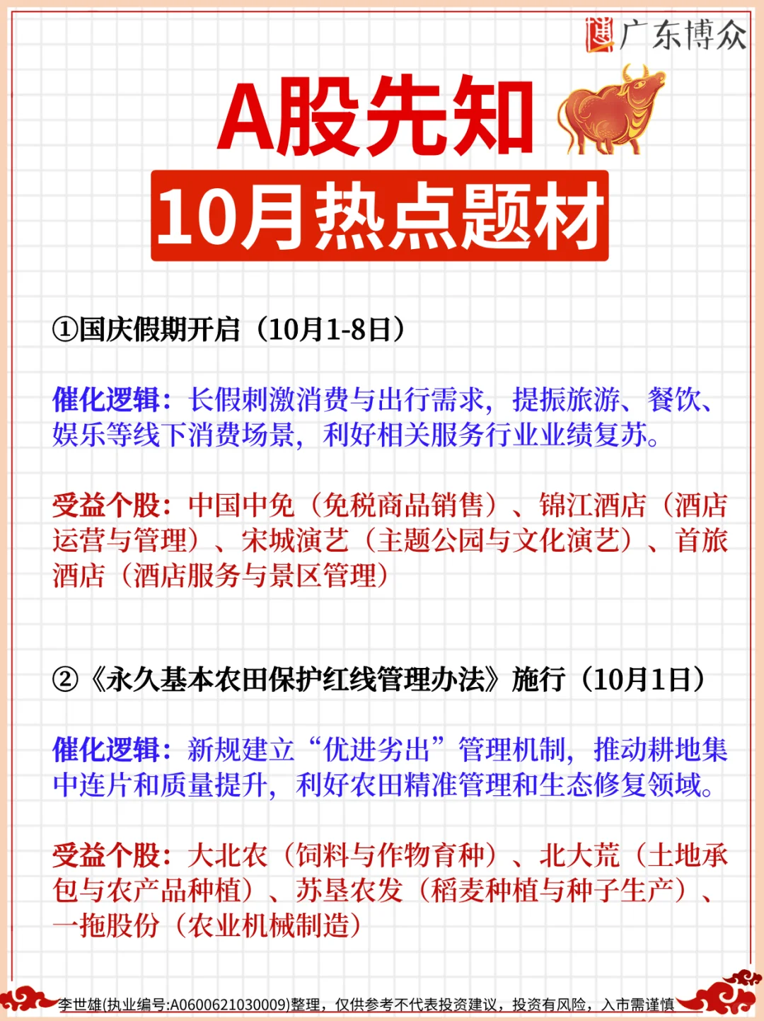 聪明人已经开始布局10月的热点题材了