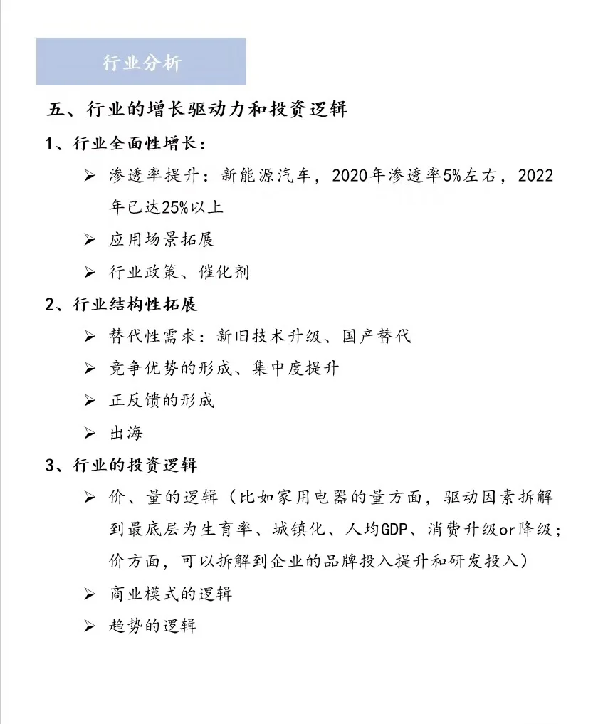 史上最全行业研究研究框架，疯狂推荐！