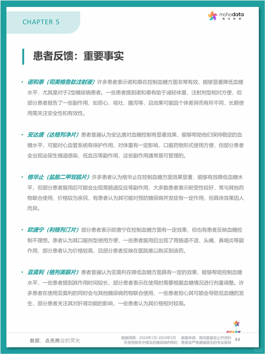 糖尿病💊市场洞察与患者评价报告