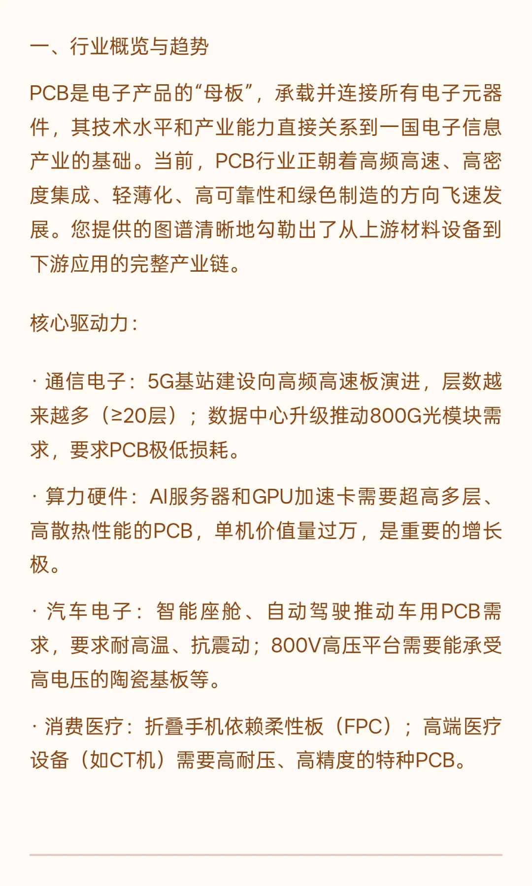PCB（印制电路板）行业发展报告解读