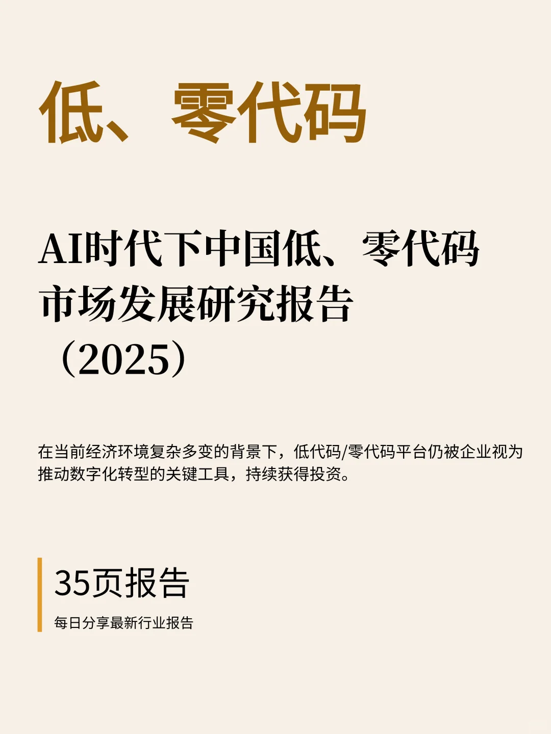 AI时代下中国低、零代码市场发展研究报告