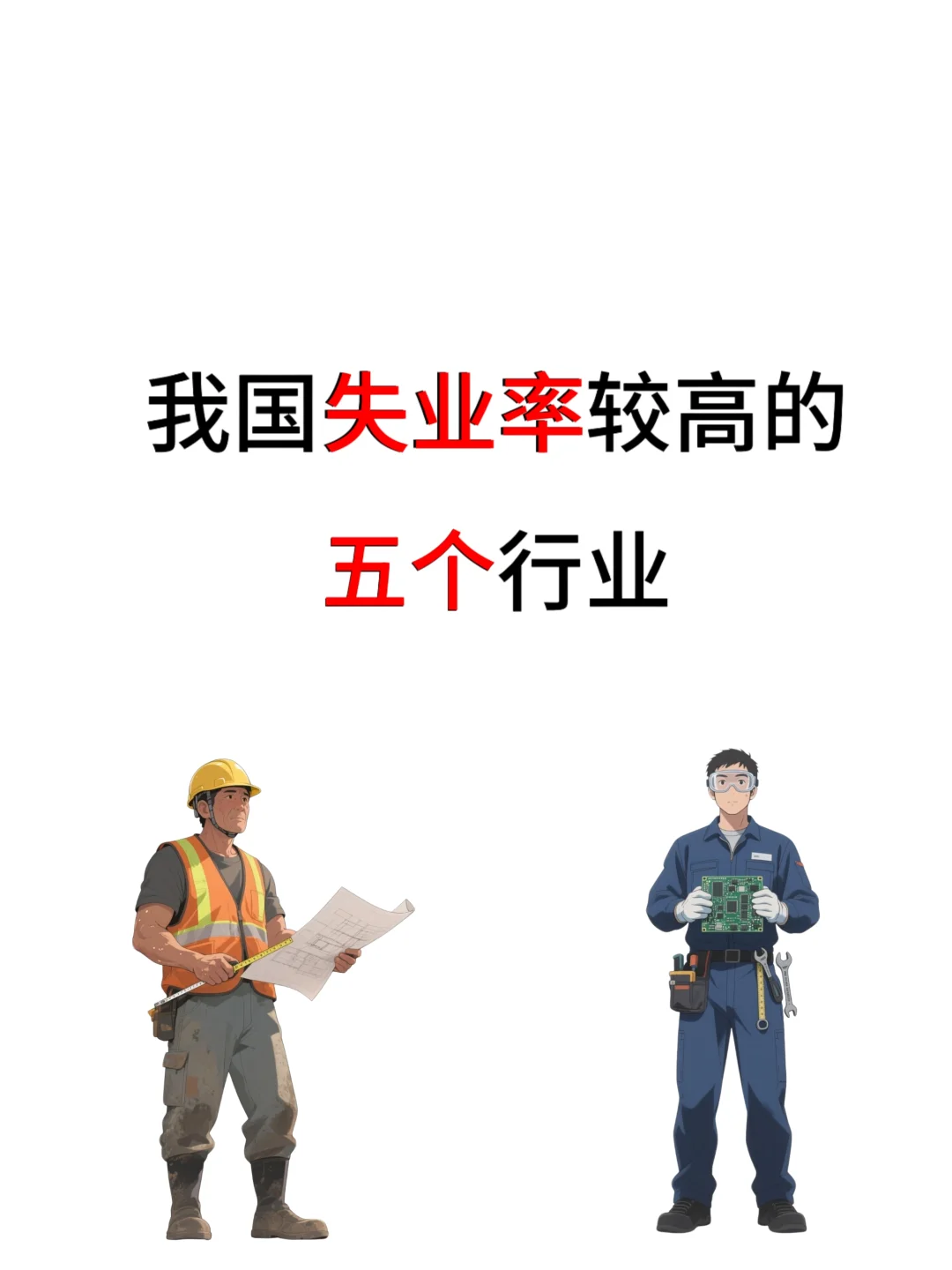 我国失业率较高的五个行业
