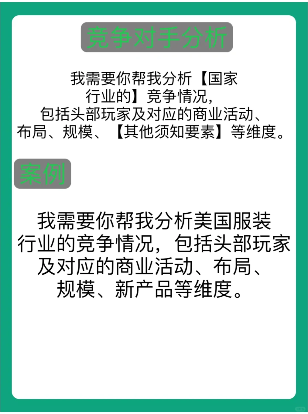 谁还不会用chatgpt做市场调查！