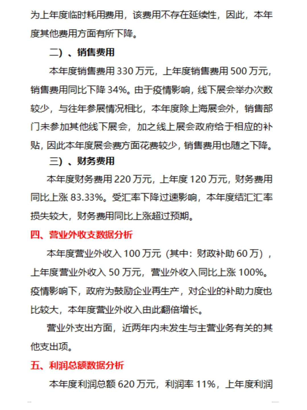 头一次见到这么漂亮的财务数据分析报告，不