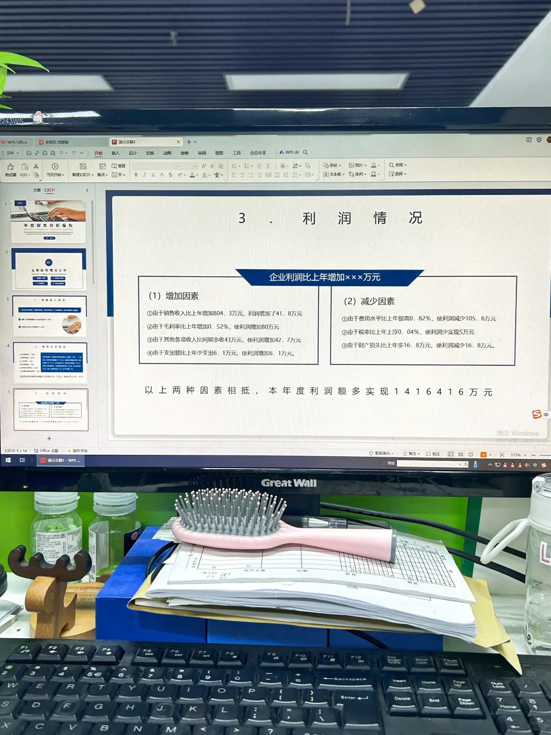 这才是老板想看的年度财务数据分析报告❗️