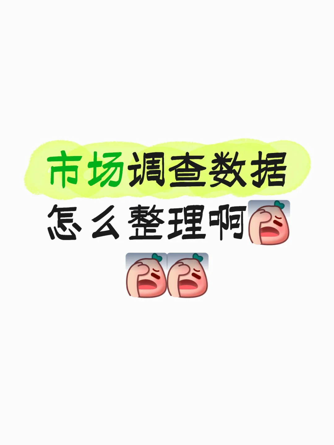 市场调查数据怎么整理啊