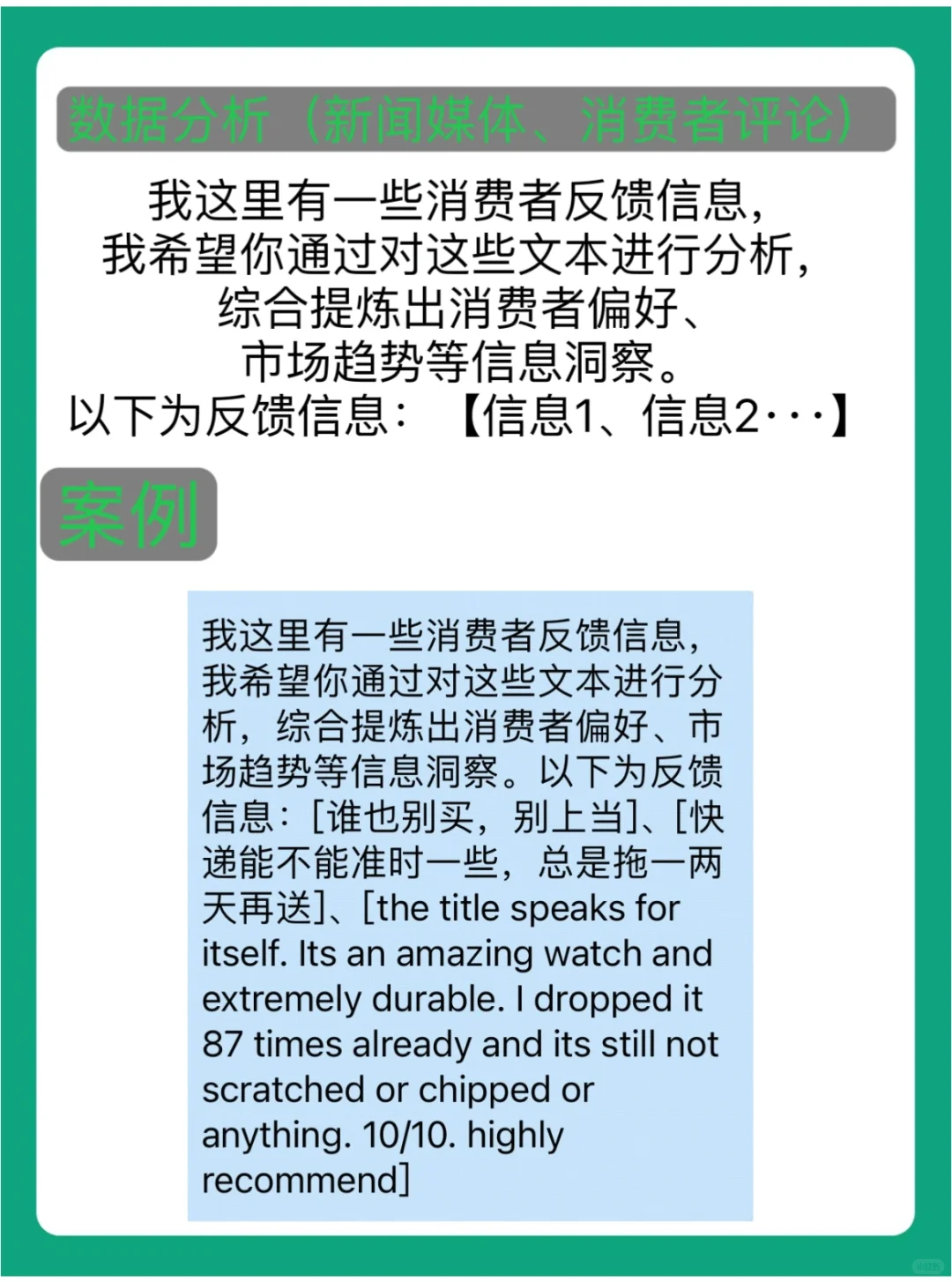 谁还不会用chatgpt做市场调查！
