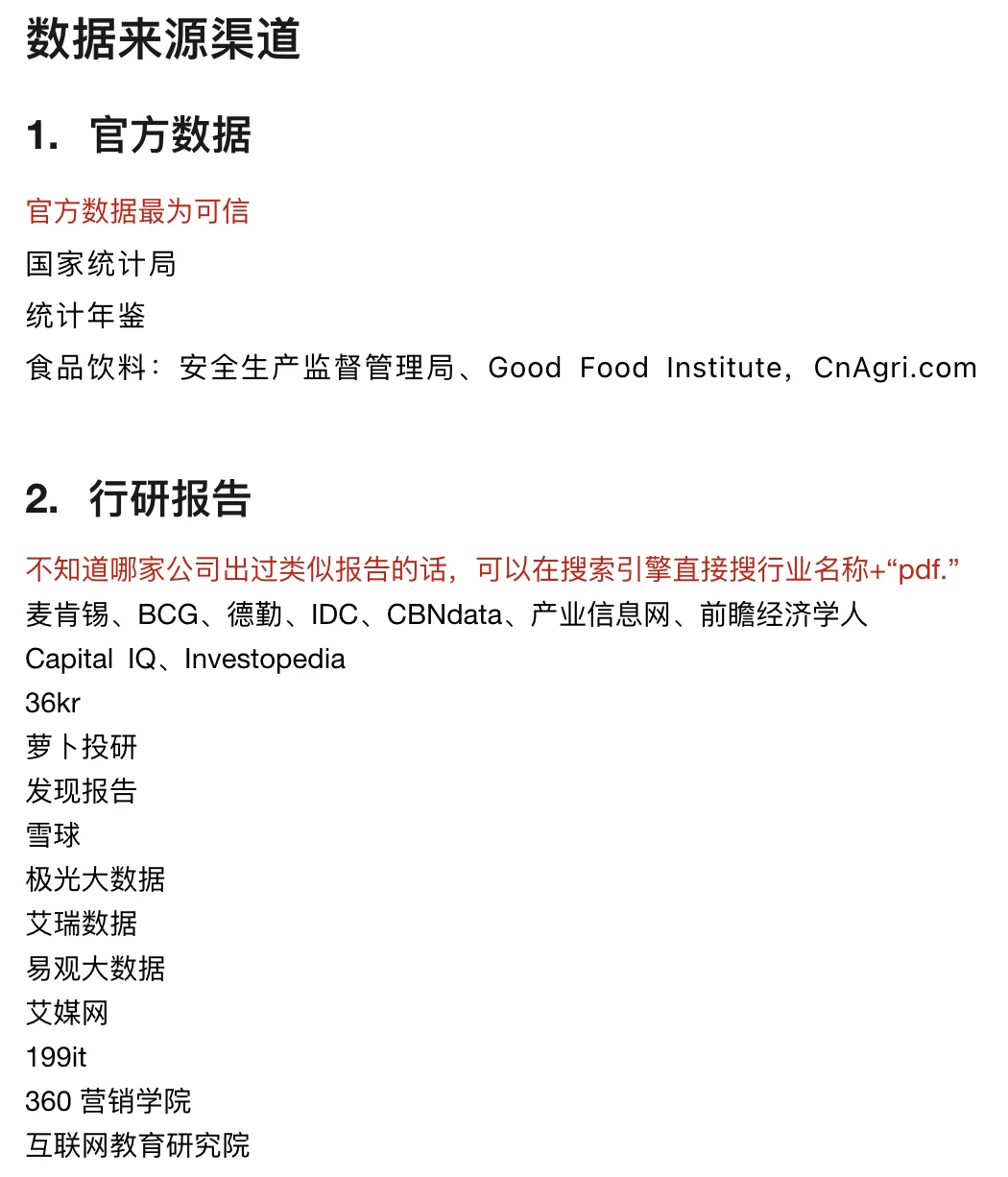 80+行研报告/数据来源分享