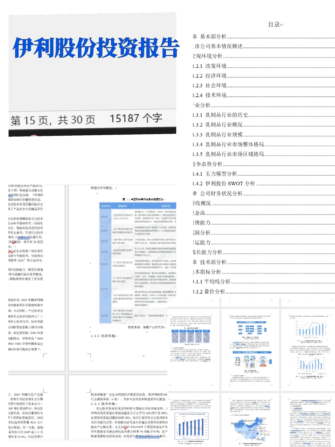 伊利股份证券投资报告