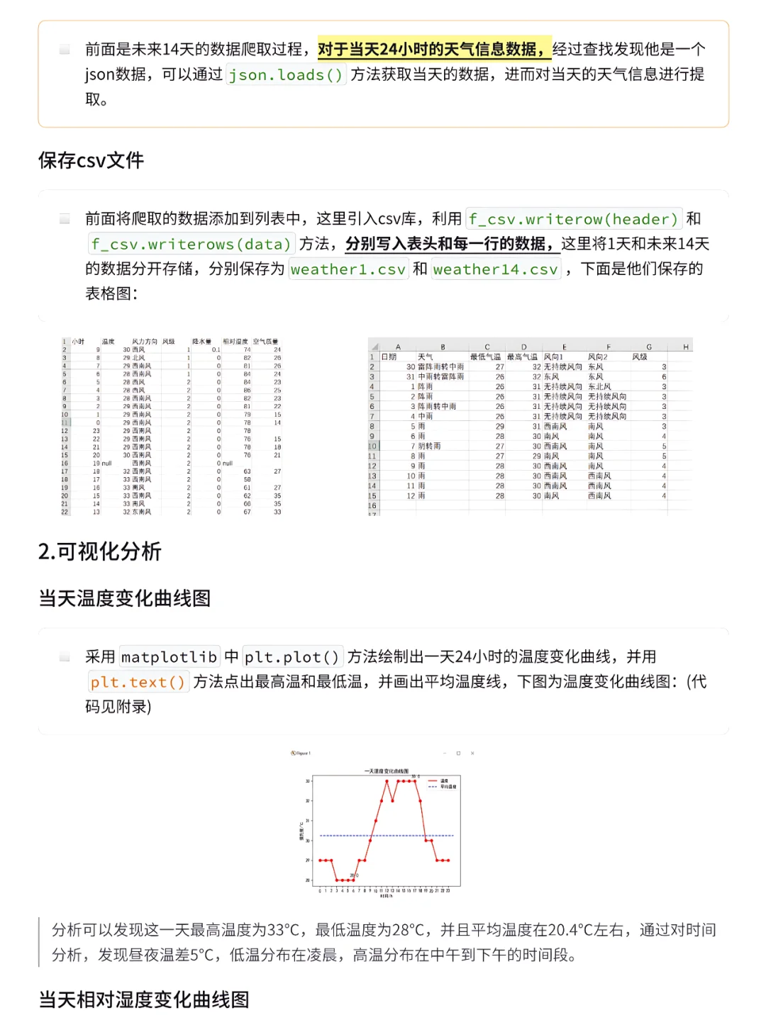 按步展示：Python爬取天气数据及可视化分析