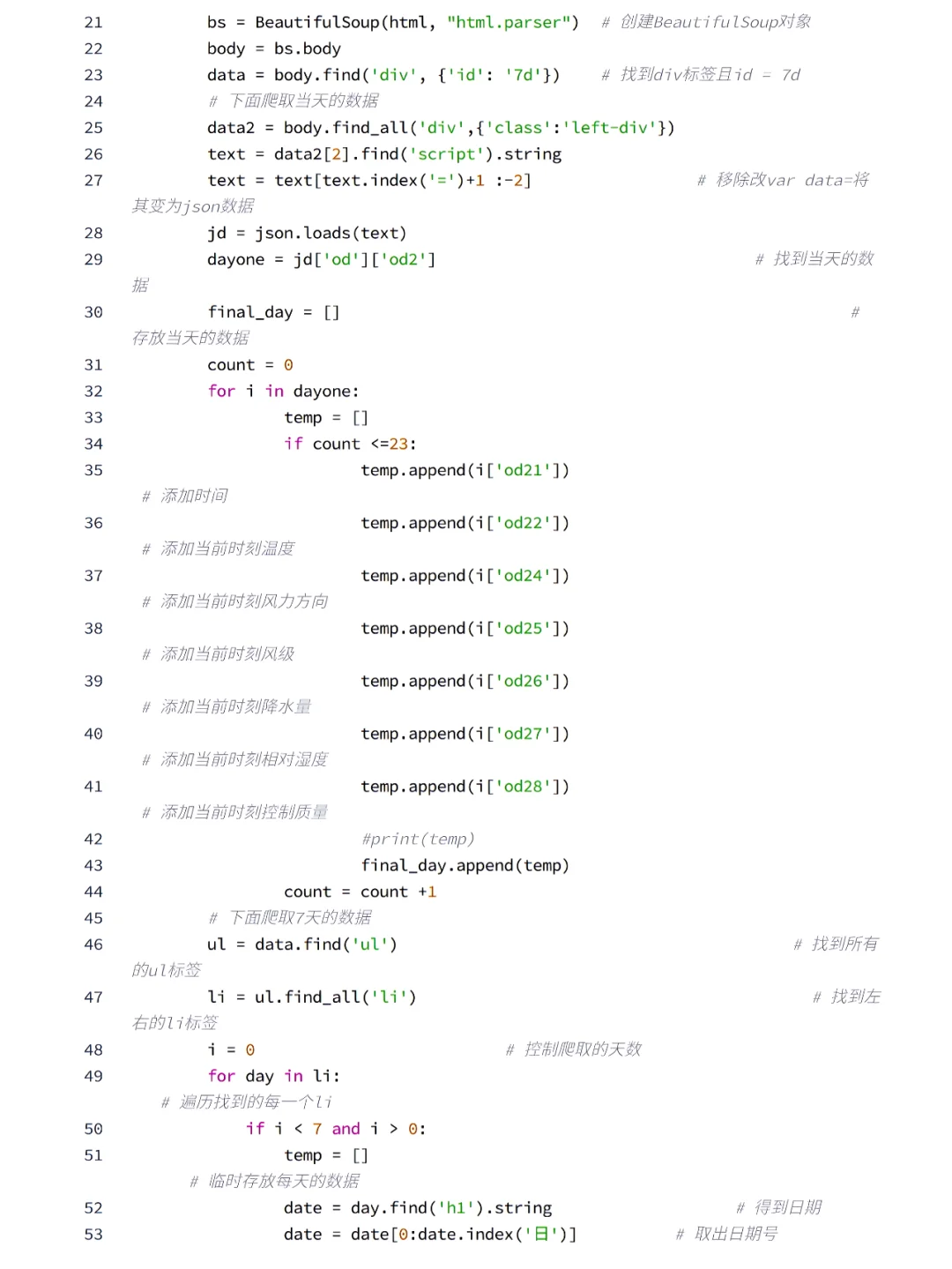 按步展示：Python爬取天气数据及可视化分析
