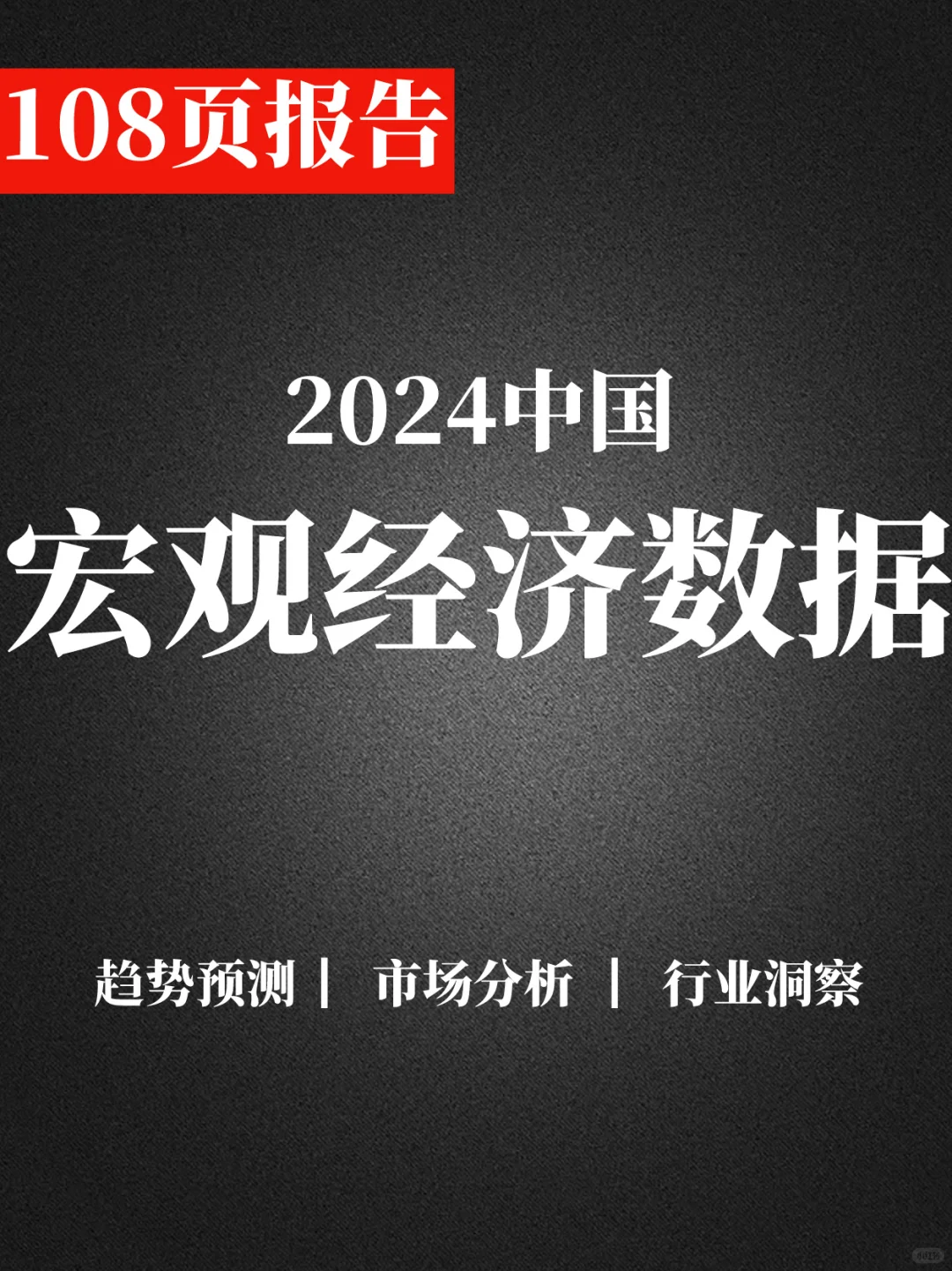 108页报告|2024中国宏观经济数据分析