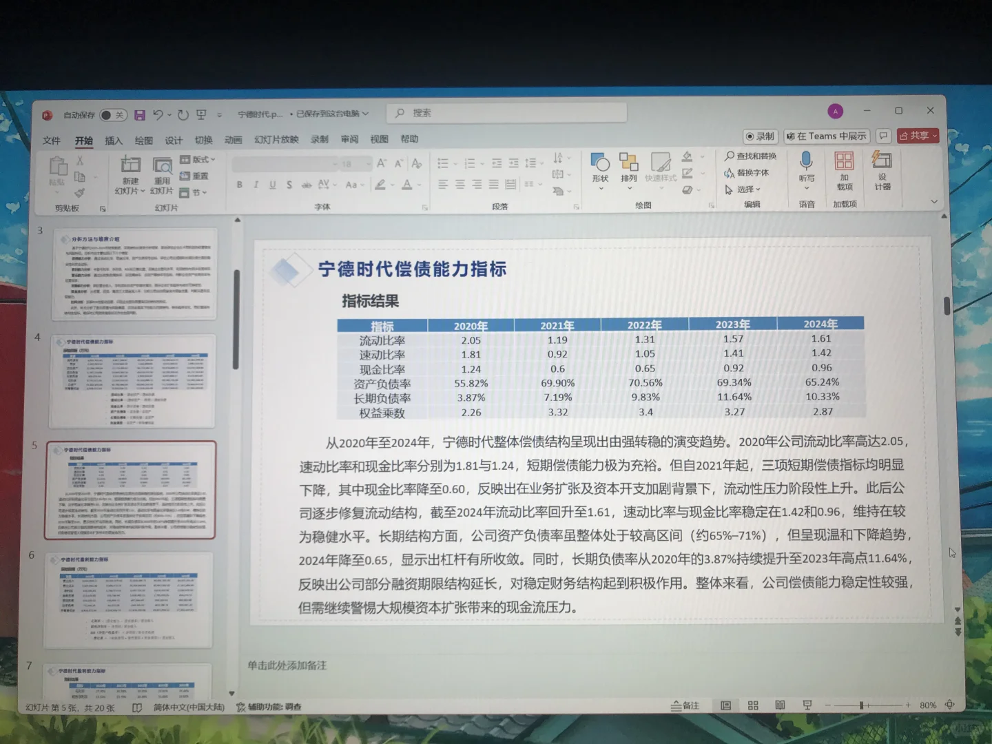 宁德时代2020-2024财报详细分析ppt送讲稿