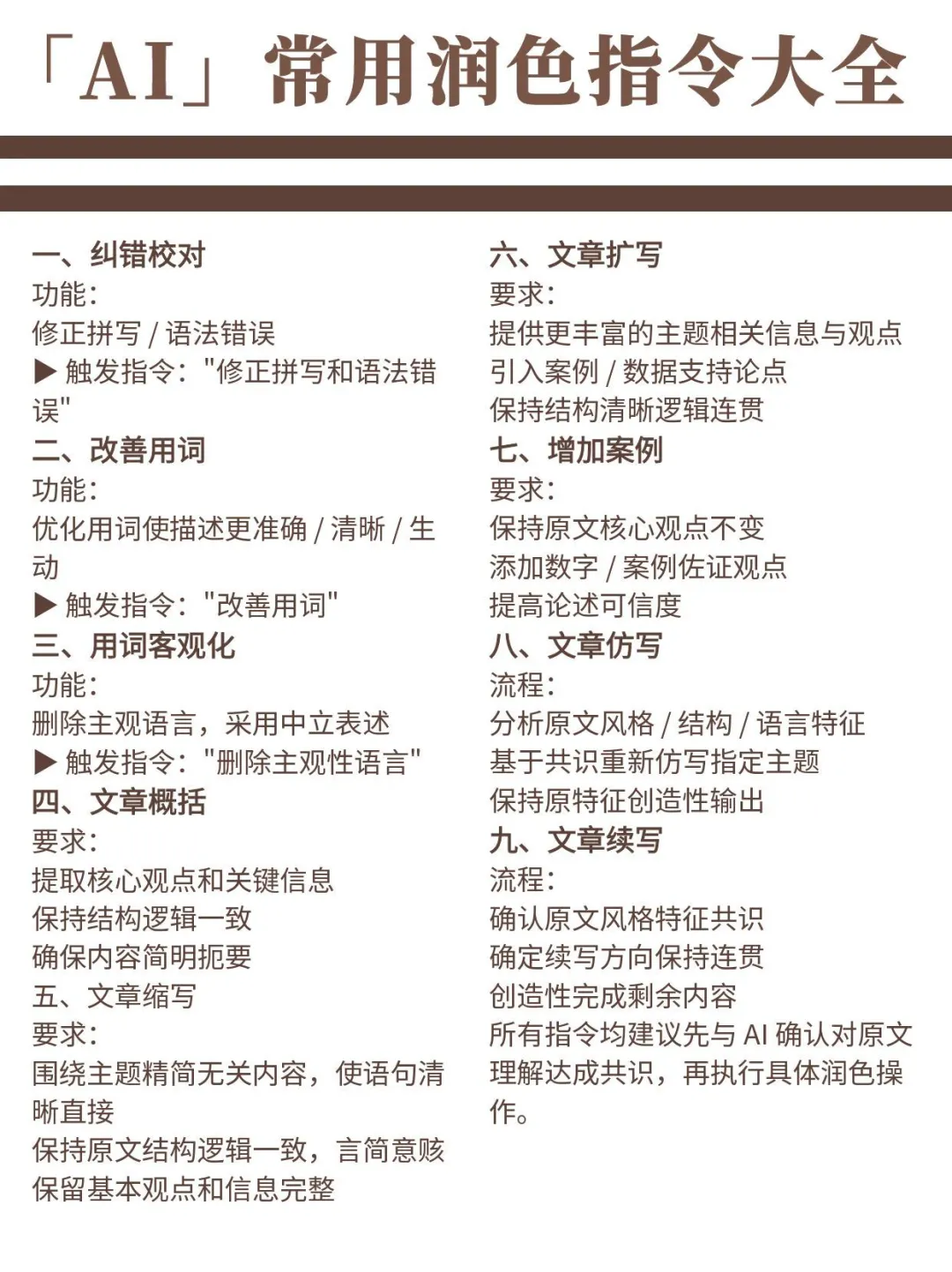 只会说“改好看点”？AI正确指令在这👇