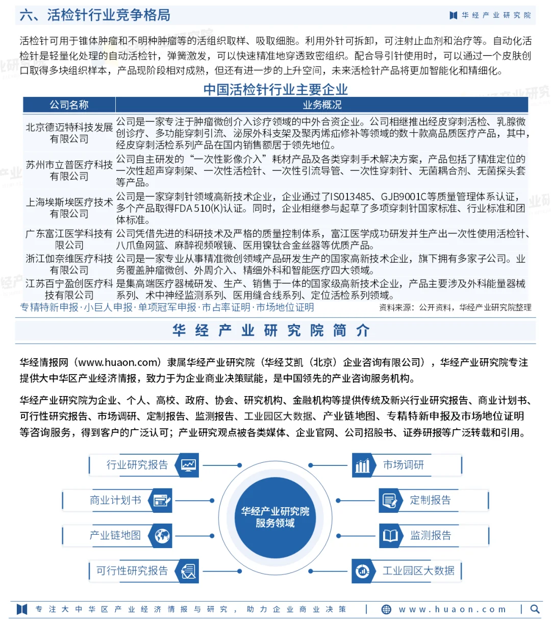 2025年中国活检针行业深度研究报告