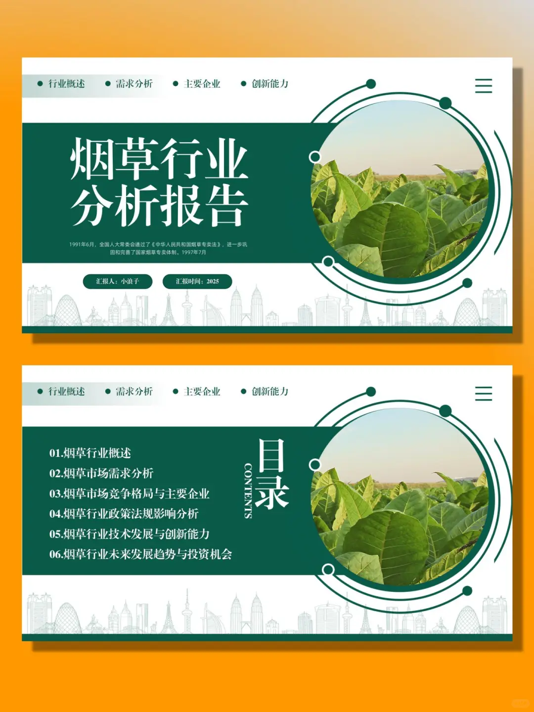 烟草行业分析报告PPT