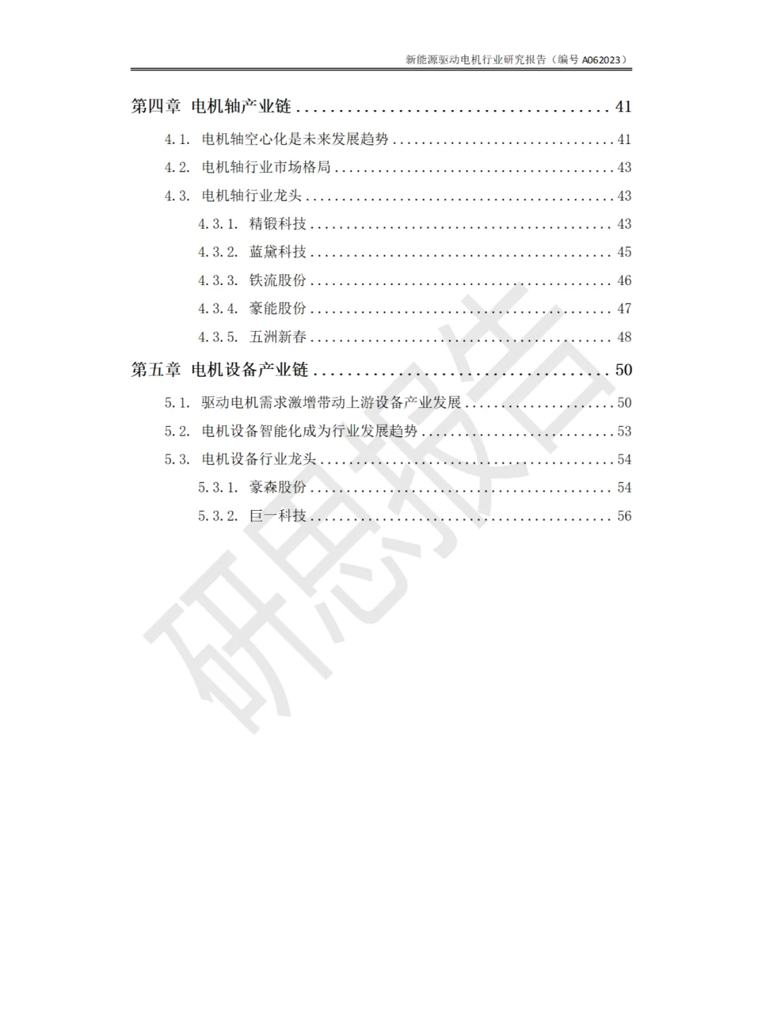 新能源驱动电机行业研究报告